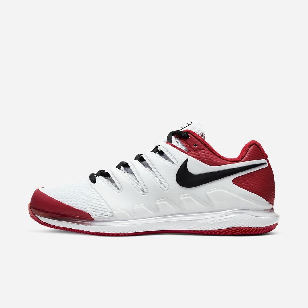 Chaussure De Tennis Nike NikeCourt Air Zoom Vapor X Blanche 8931-562 White/University Red/Black Homme | BIT-92925763